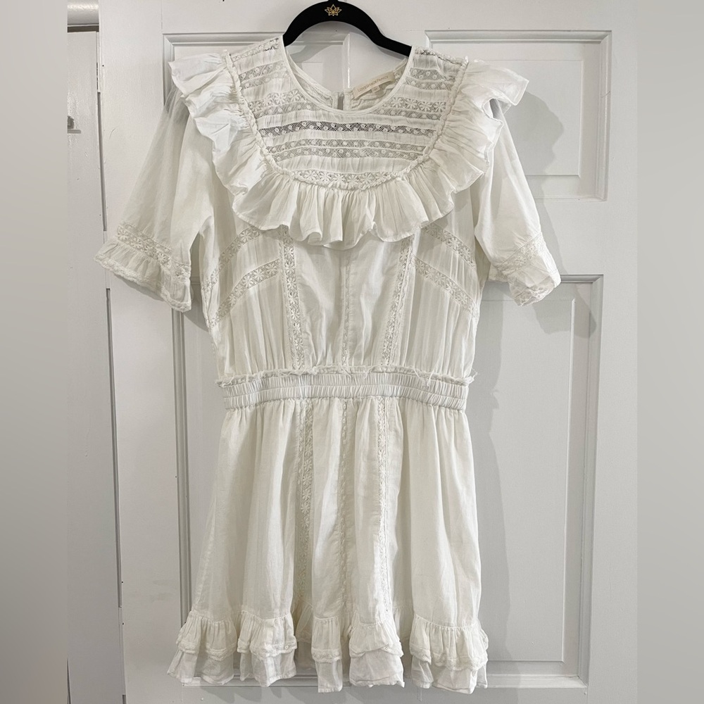 LoveShackFancy White Mini Dress